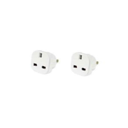 2x UK to USA Travel Adapter Converter For Turks